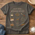 Knead More Fun Sourdough Kitchen Field Guide t-shirt in Pepper