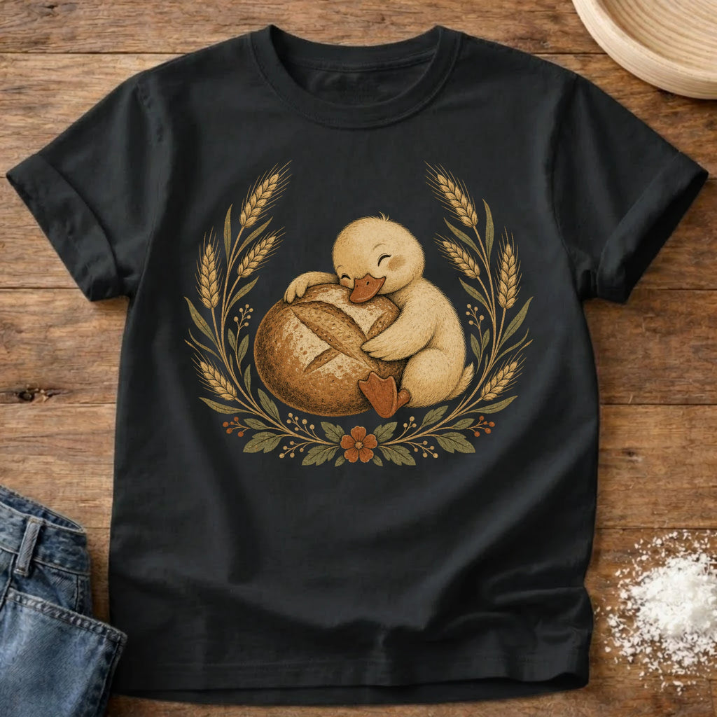 Knead More Fun Sourdough Love Gosling t-shirt in Black
