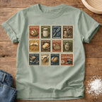 Knead More Fun Sourdough Stamp Collection sourdough t-shirt in Bay