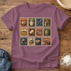 Knead More Fun Sourdough Stamp Collection sourdough t-shirt in Berry