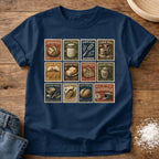 Knead More Fun Sourdough Stamp Collection sourdough t-shirt in Navy