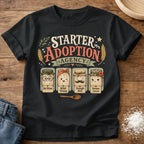 Knead More Fun Starter Adoption Agency sourdough t-shirt in Black