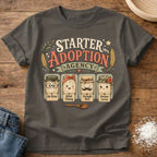 Knead More Fun Starter Adoption Agency sourdough t-shirt in Pepper