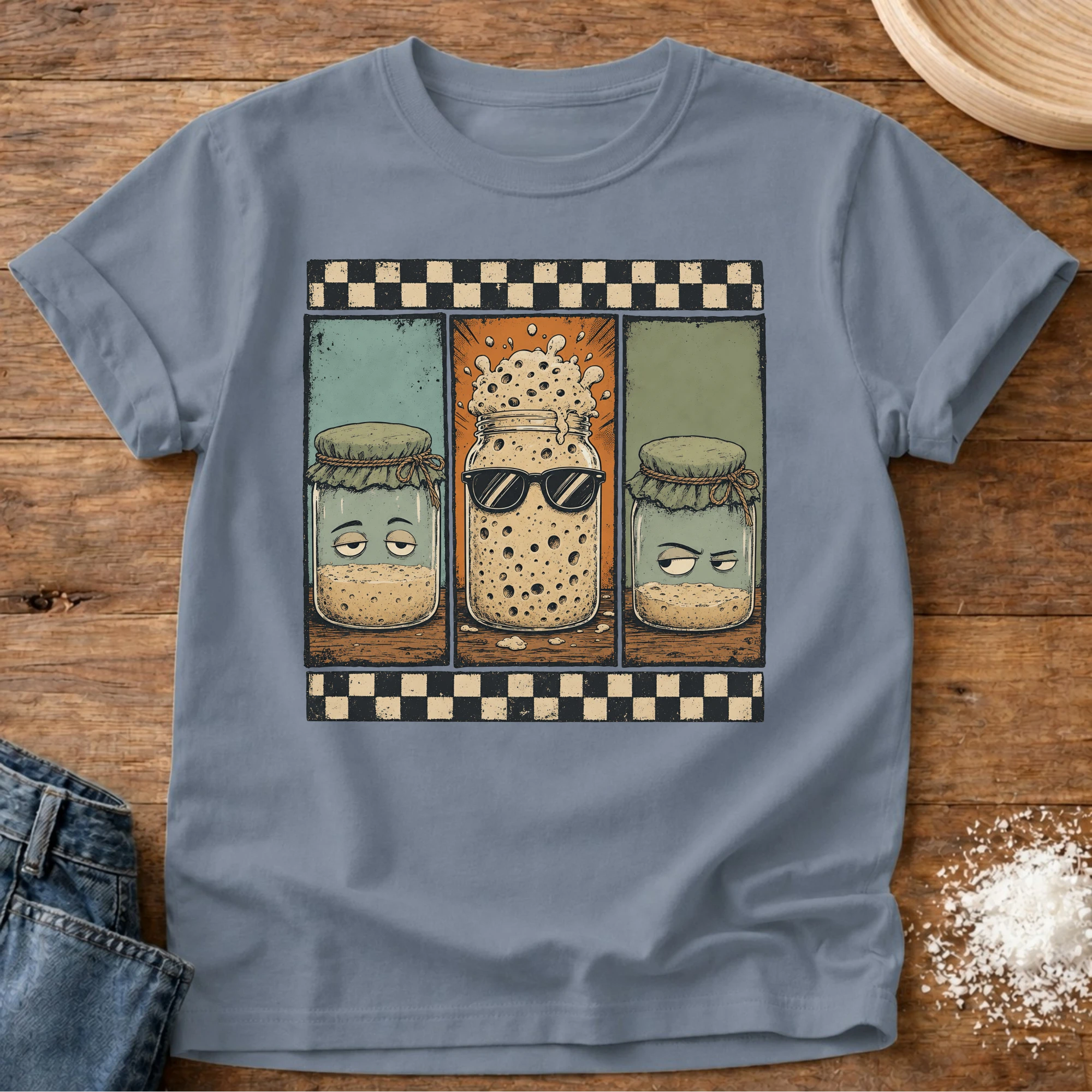Starter Vibe Sourdough T-Shirt Blue Jean