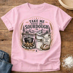 Knead More Fun Take Me Where the Sourdough Is t-shirt in Blossom