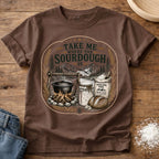 Knead More Fun Take Me Where the Sourdough Is t-shirt in Espresso