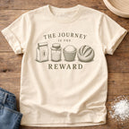 Knead More Fun The Journey sourdough t-shirt in Ivory