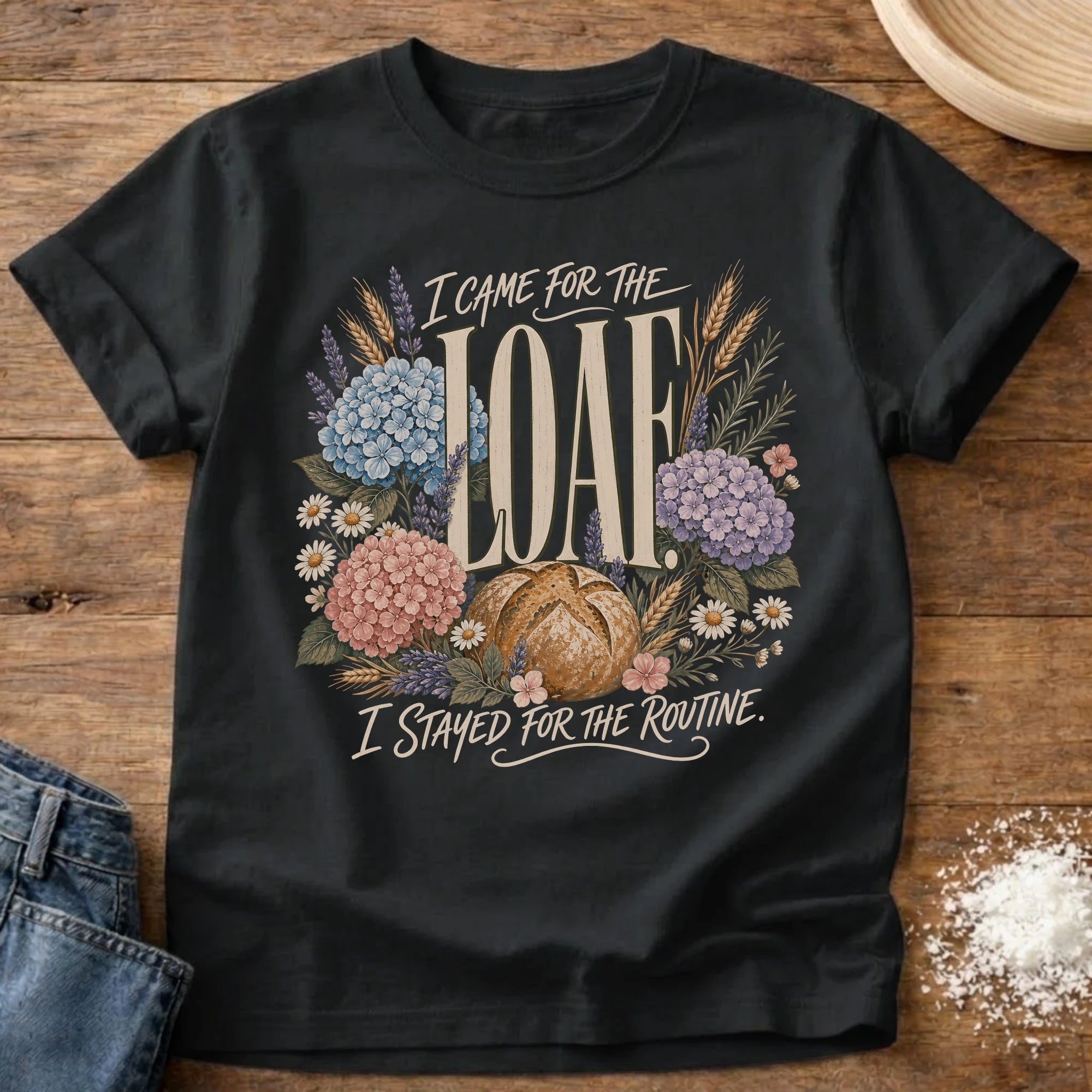 The Routine Sourdough T-Shirt Black