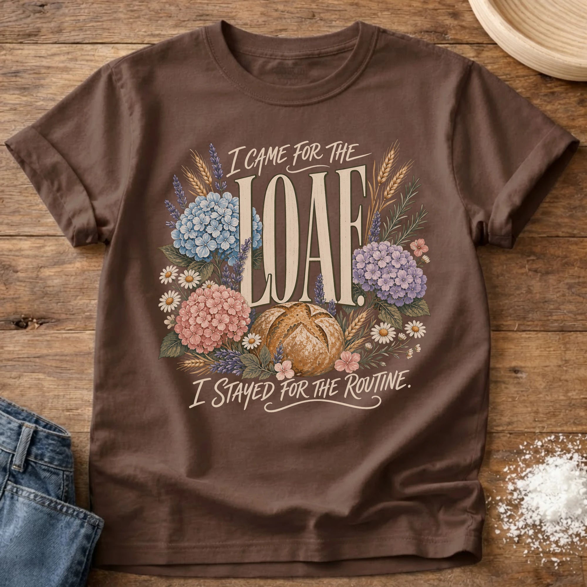 The Routine Sourdough T-Shirt Espresso