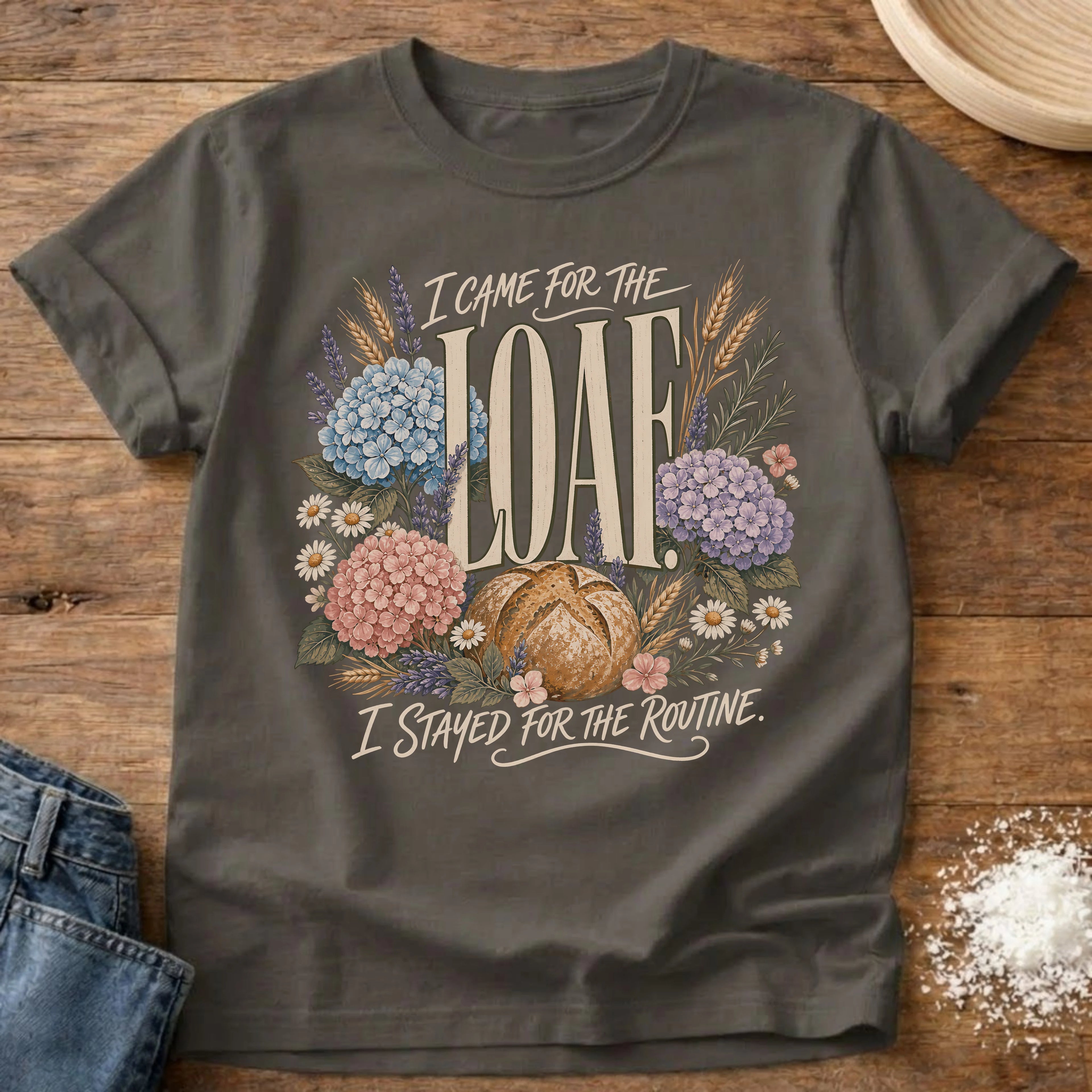 The Routine Sourdough T-Shirt Pepper