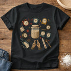 Knead More Fun Time and Hope Sourdough t-shirt in Black
