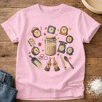 Knead More Fun Time and Hope Sourdough t-shirt in Blossom