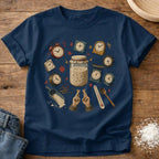 Knead More Fun Time and Hope Sourdough t-shirt in Navy