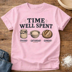 Knead More Fun Time Well Spent sourdough t-shirt in Blossom