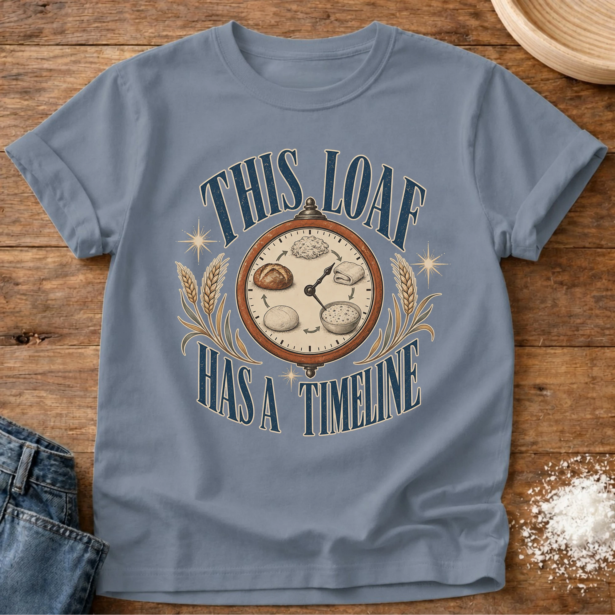 Timeline Sourdough T-Shirt Blue Jean
