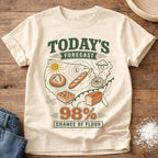 Knead More Fun 98% Chance of Flour sourdough t-shirt in Ivory