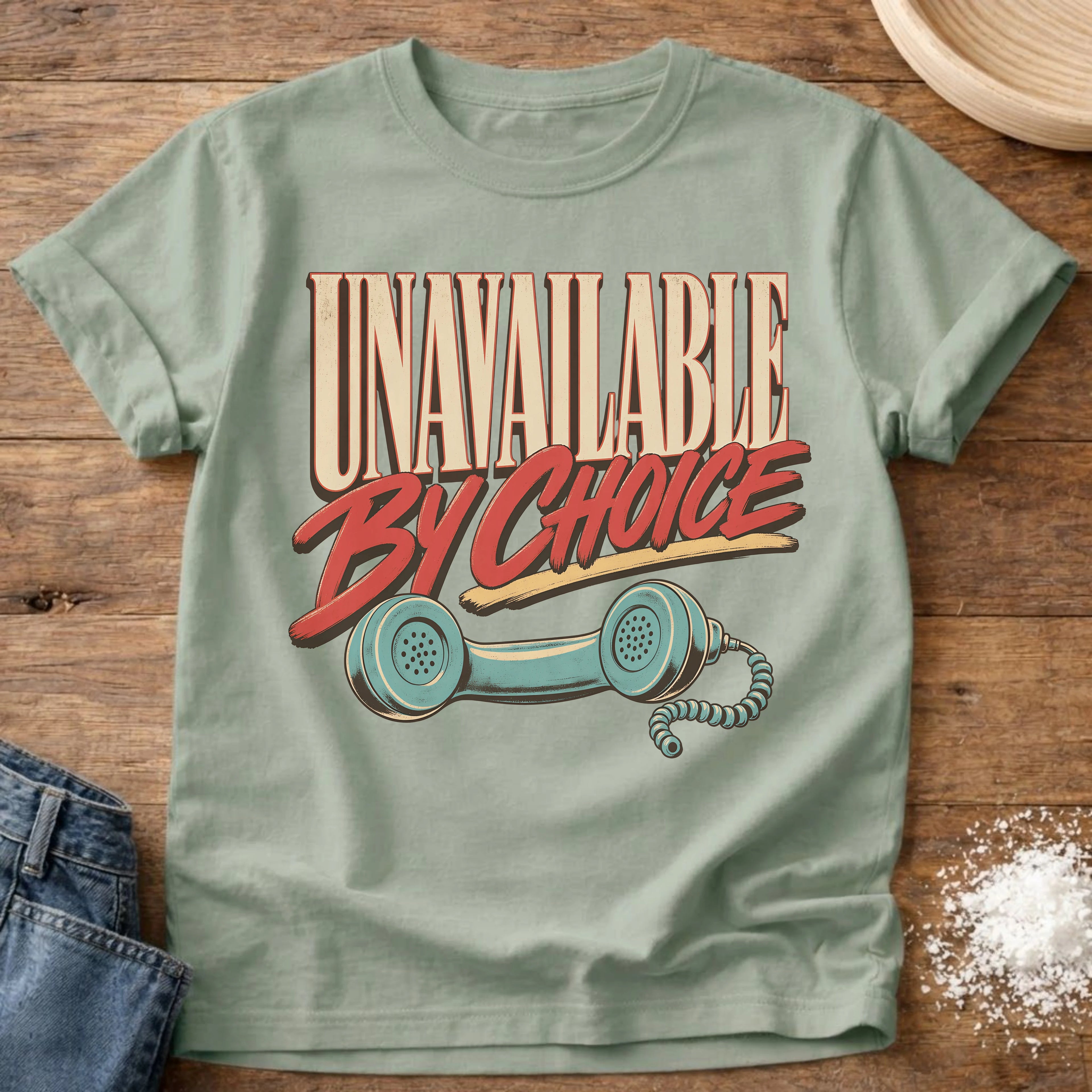 Knead More Fun Unavailable By Choice homebody t-shirt in Bay