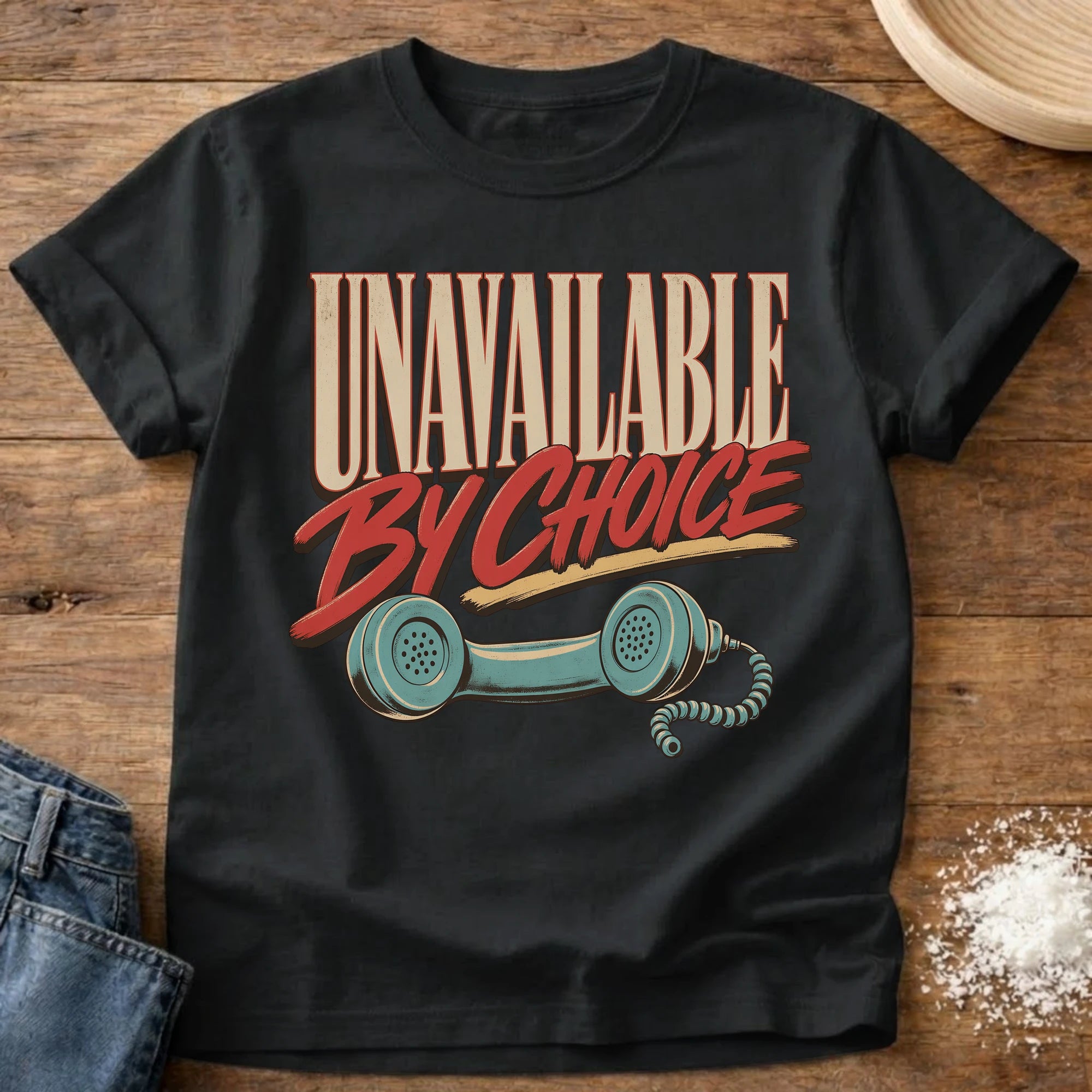 Knead More Fun Unavailable By Choice homebody t-shirt in Black