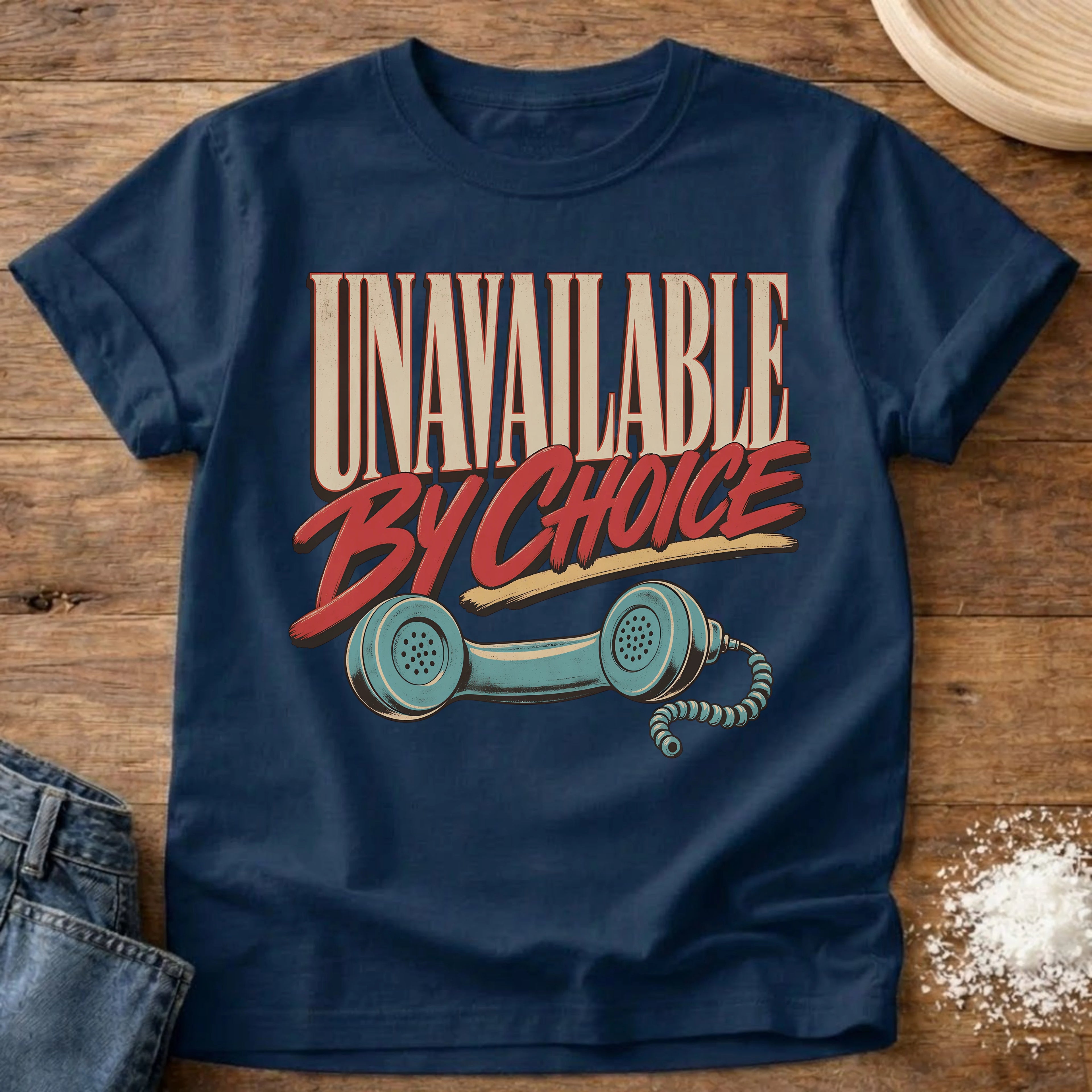 Knead More Fun Unavailable By Choice homebody t-shirt in Navy