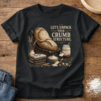Knead More Fun Unpack Crumb Structure sourdough t-shirt in Black