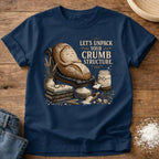 Knead More Fun Unpack Crumb Structure sourdough t-shirt in Navy