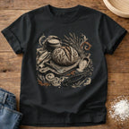 Knead More Fun Vintage Sourdough antique etching t-shirt in Black