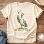 Knead More Fun We Rise at Dawn Goose sourdough t-shirt in Ivory