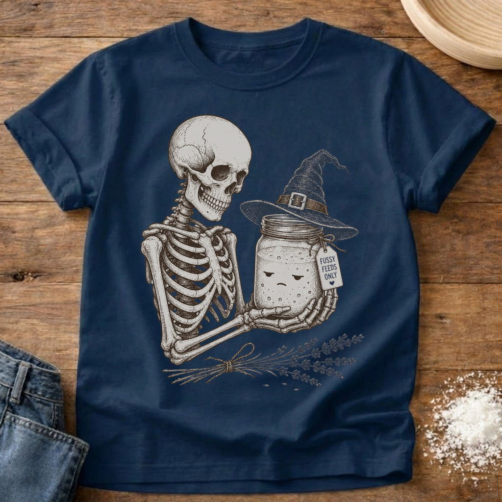 Knead More Fun Witchy Starter Skeleton t-shirt in Navy